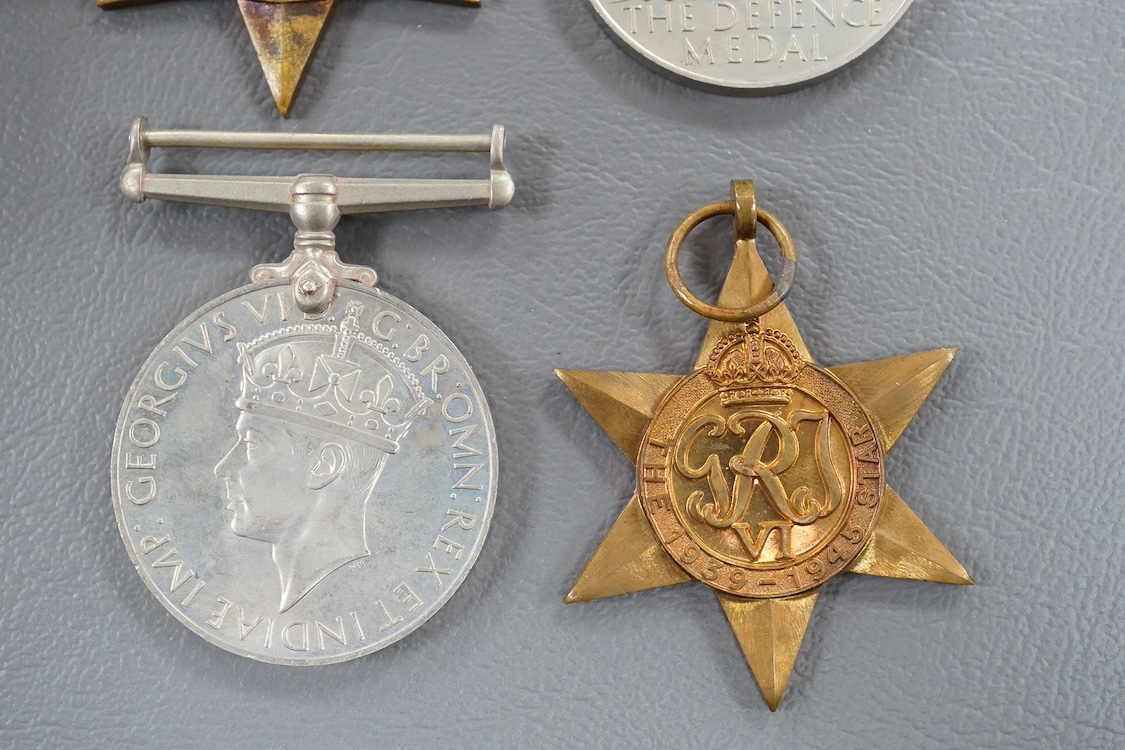 A WWII medal group awarded to E.A. Maidment, comprising; 1939-45 Star, Italy Star, Defence Medal and War Medal, in original card issue box with leaflet. Condition - good, medals still contained within their greaseproof e